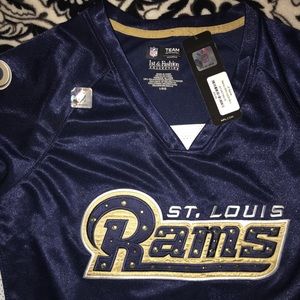NWT ST. LOUIS RAMS jersey with mesh sides💙💛
